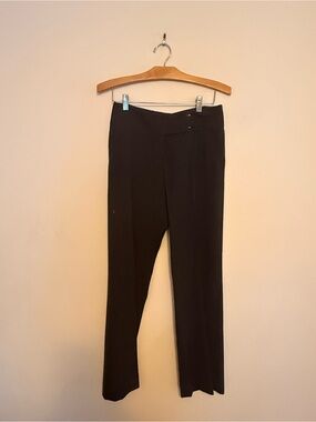 Classic Brown Straight-Leg Dress Pants